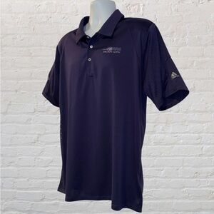 Adidas ClimaCool Golf Polo Shirt Men’s XL Purple Druids Glen Logo |Performance